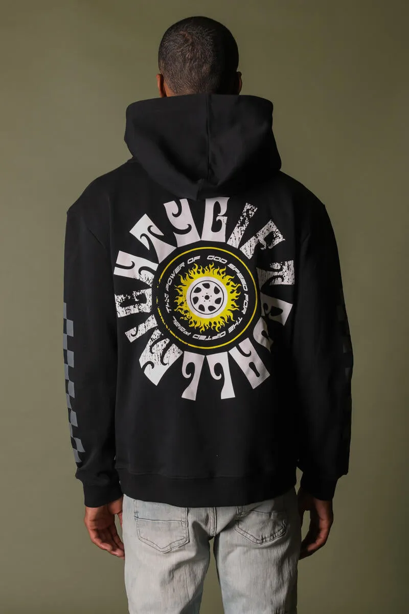 Gftd La Power Speed Black Hoodie
