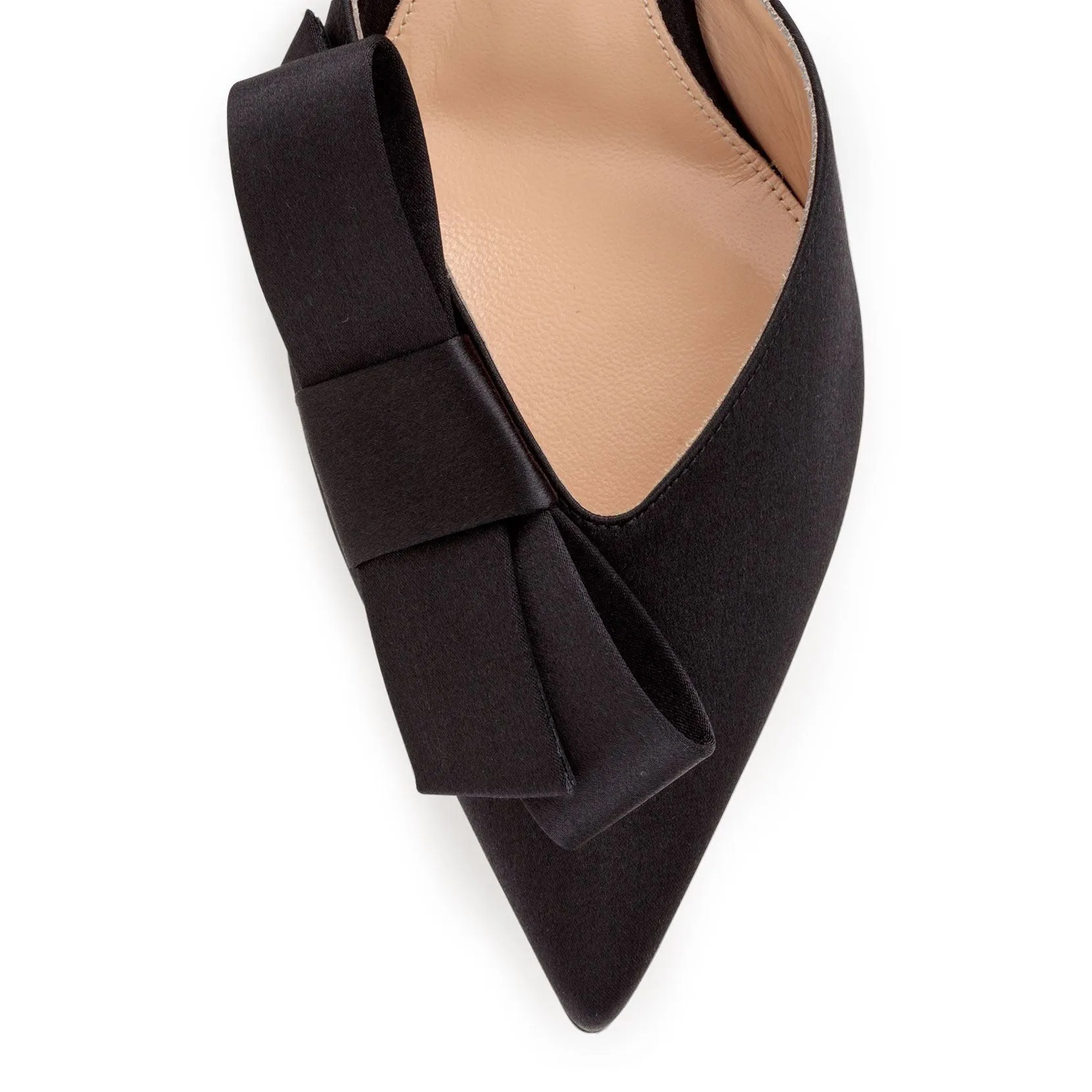 Gianvito Rossi Kyoto 55 black satin mules