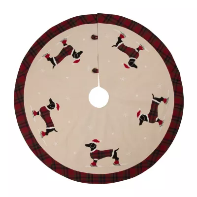 Glitzhome Dachshund Tree Skirt