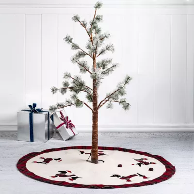 Glitzhome Dachshund Tree Skirt