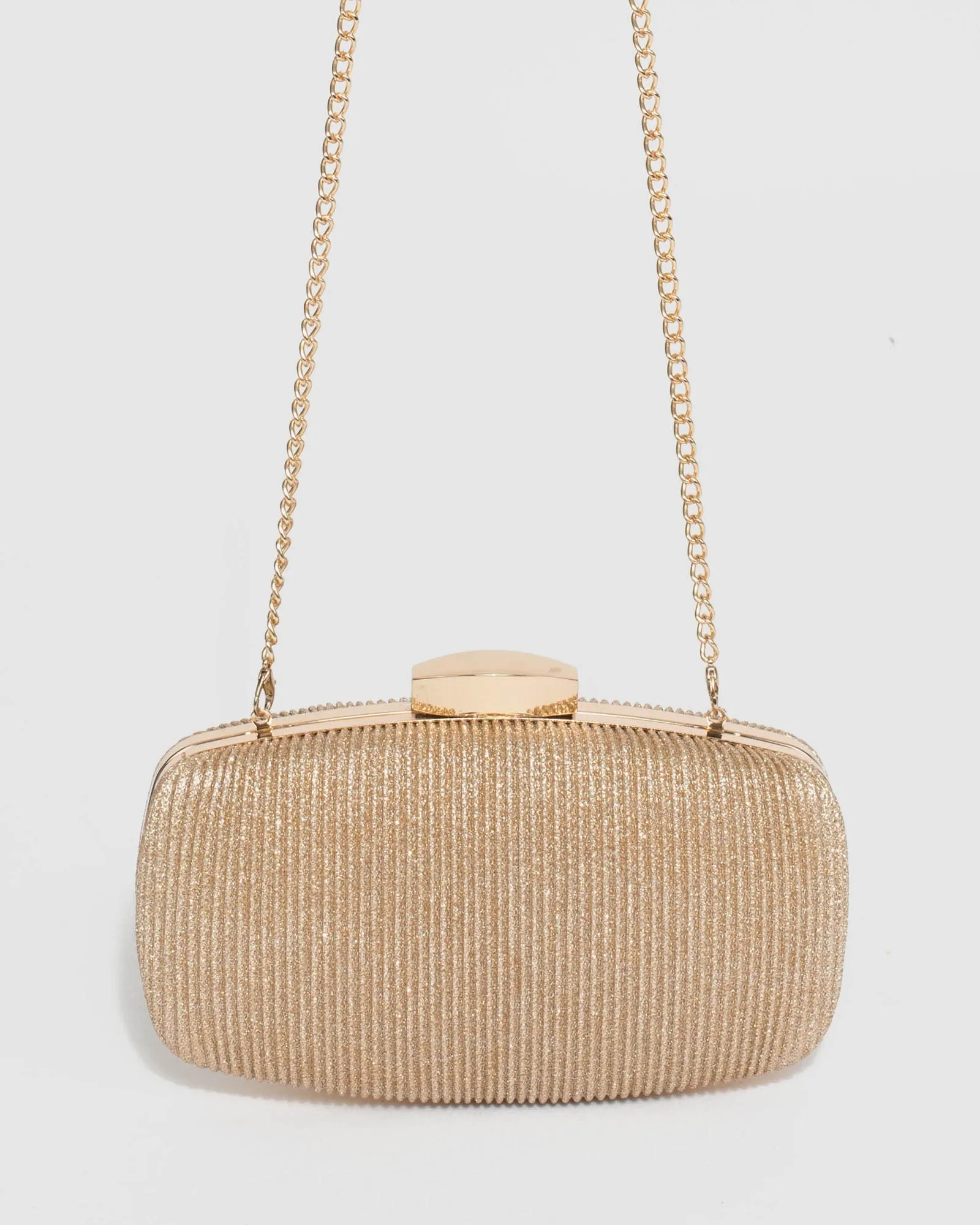 Gold Classic Hardcase Clutch Bag