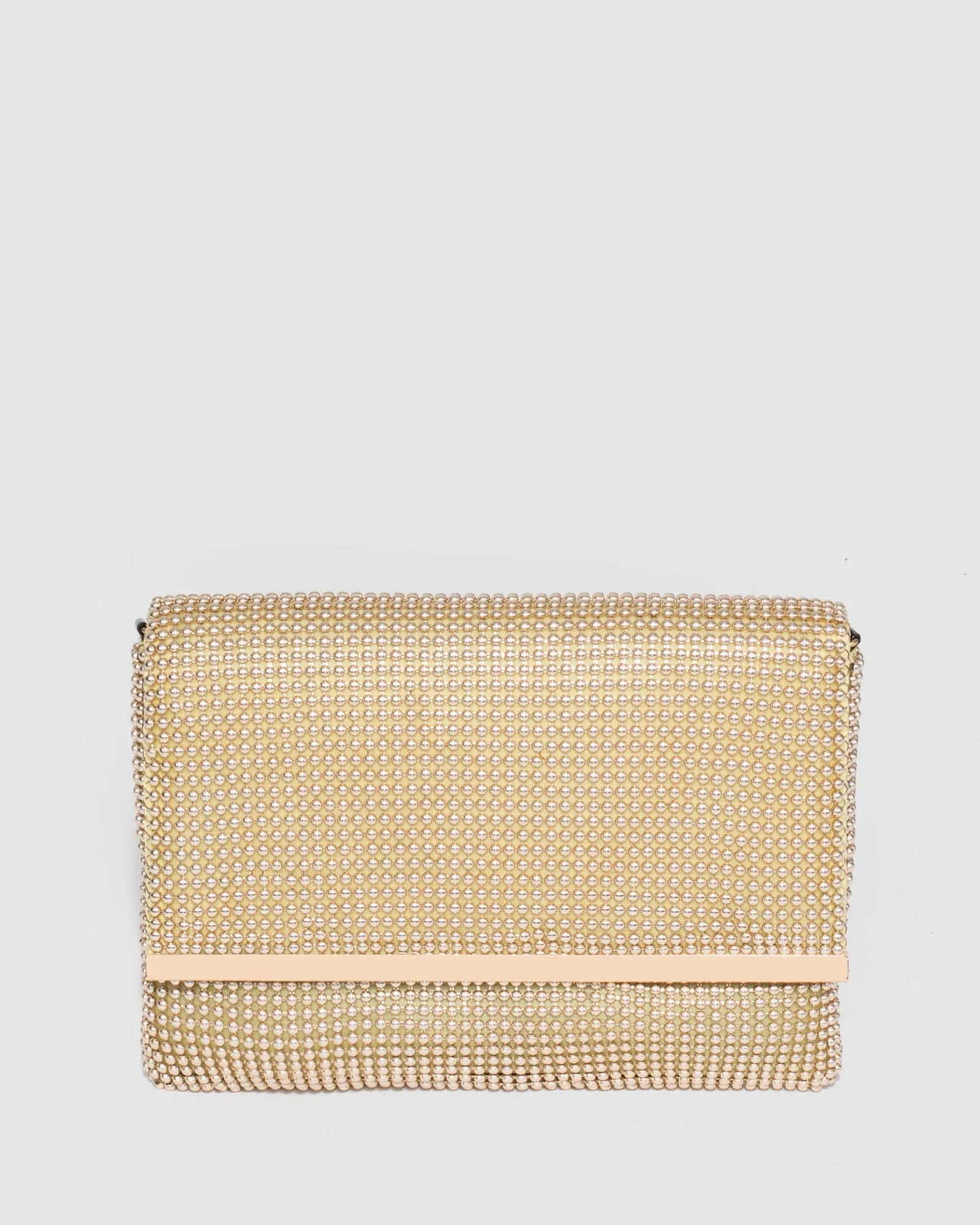 Gold Xiao Chainmail Clutch Bag