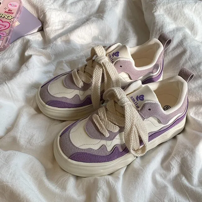 Gradient Wavy Aesthetic Sneakers