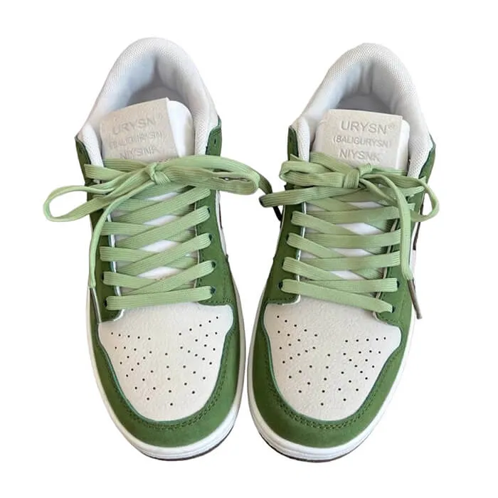 Green & Black Aesthetic Star Sneakers