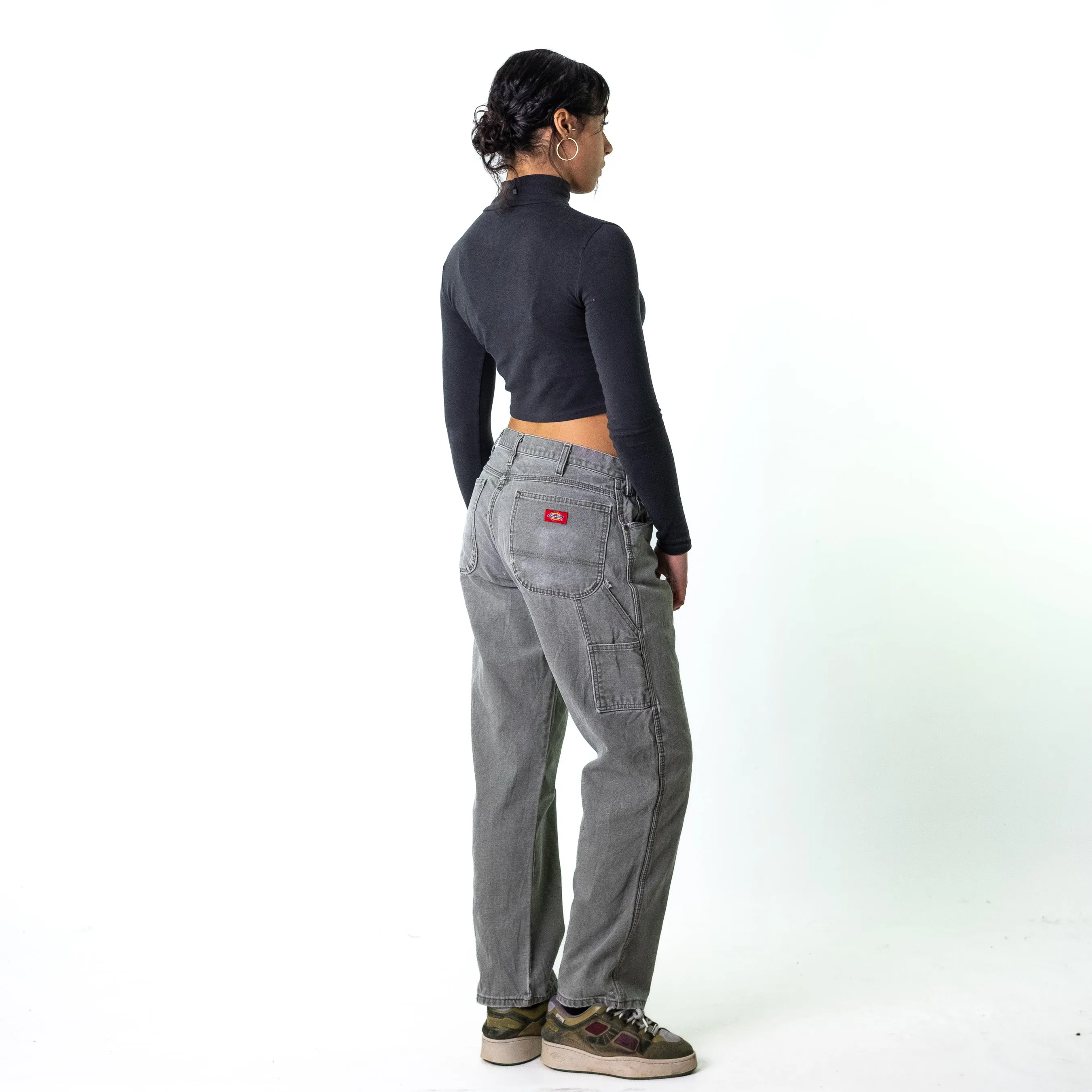 Green 90s Dickies  Cargo Skater Trousers Pants Jeans (33x32)