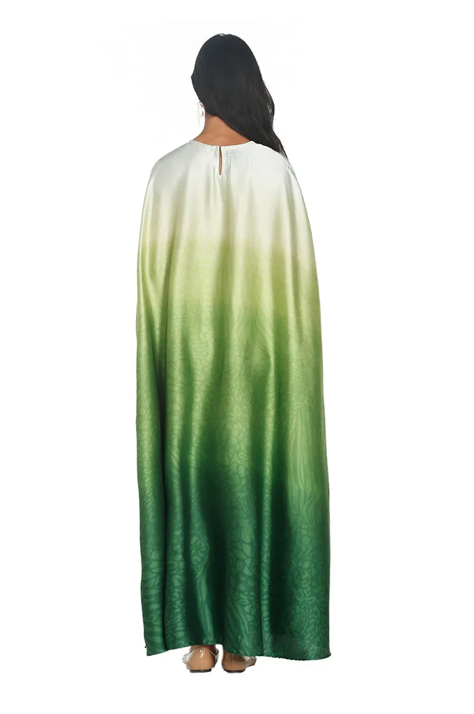 Green Gradient Tent Kaftan