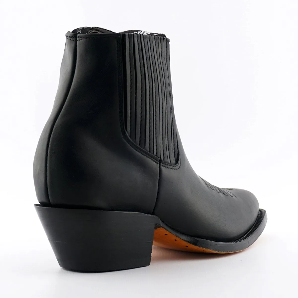 Grinders - Maverick Black Leather Cowboy / Western Style Boots