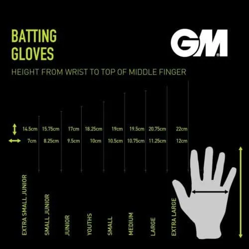 Gunn & Moore Maxi Black Cricket Batting Gloves