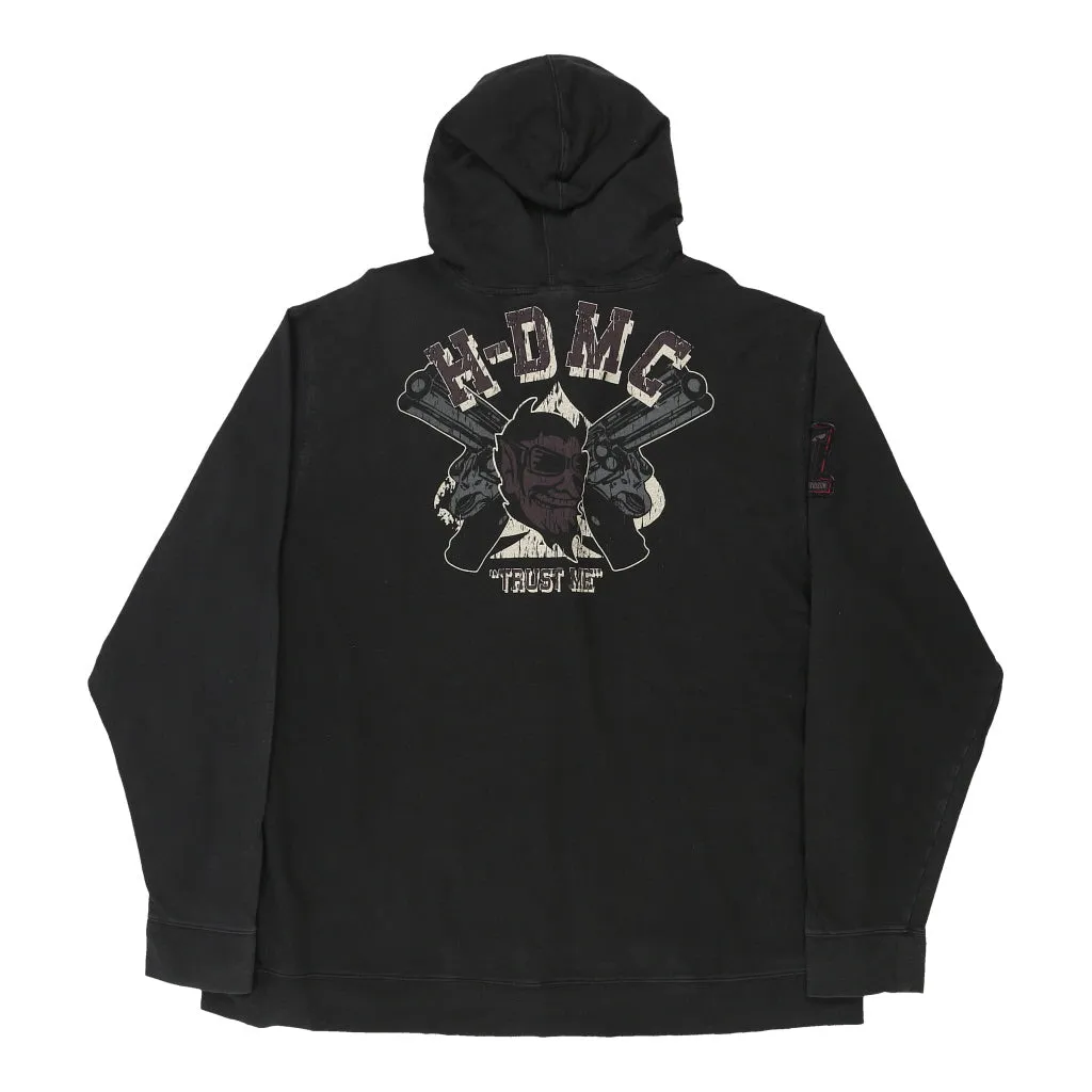 Harley Davidson Graphic Hoodie - 2XL Black Cotton Blend