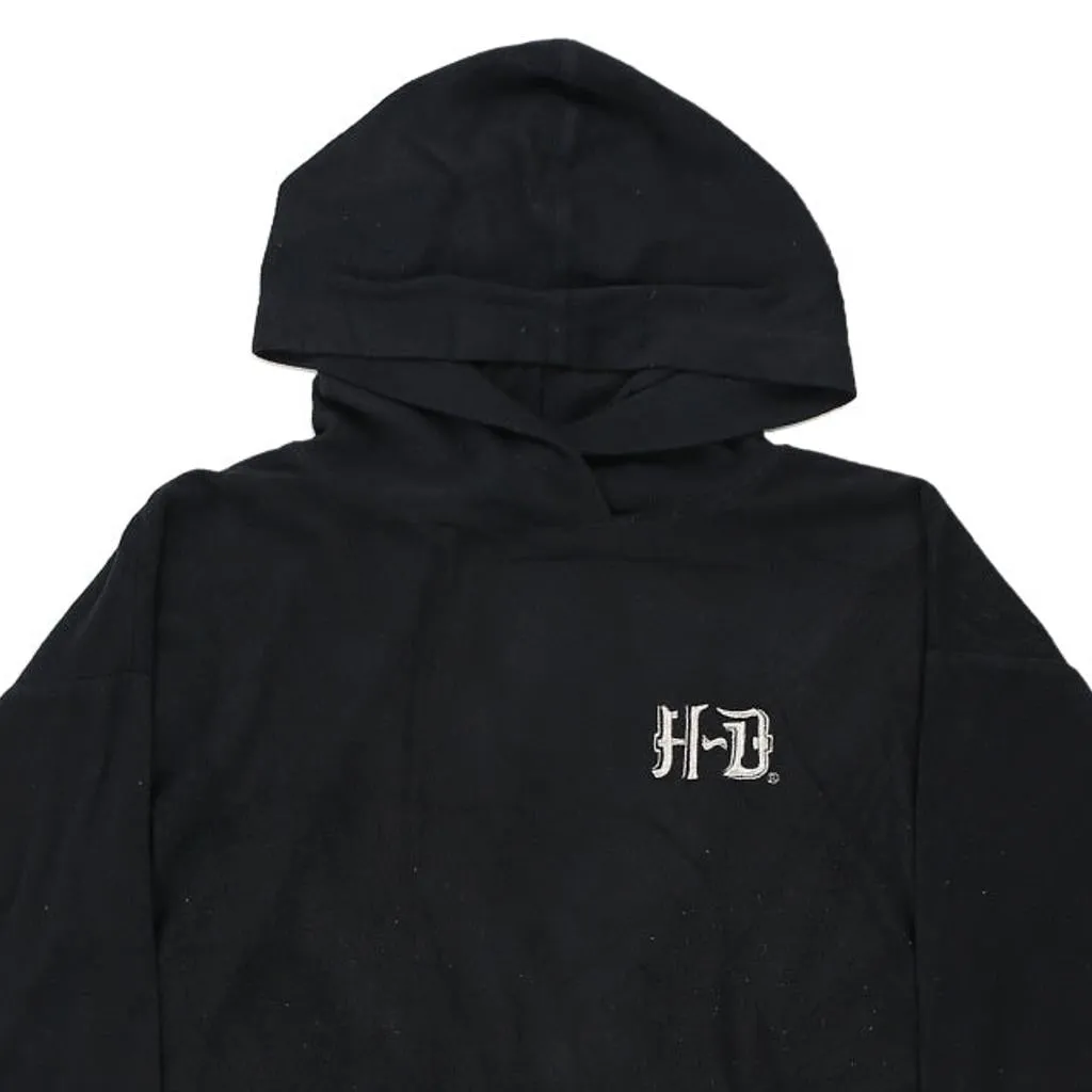 Harley Davidson Hoodie - Small Black Cotton Blend