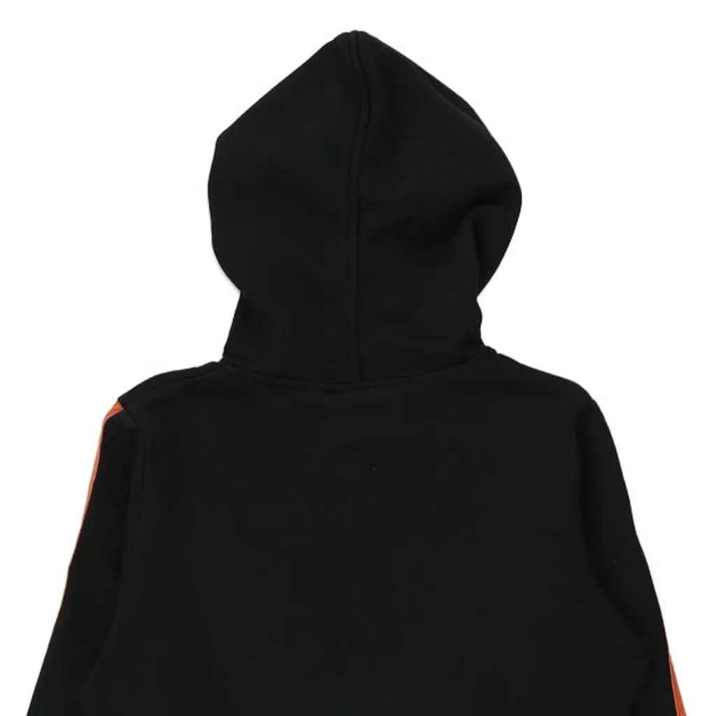 Harley Davidson Spellout Hoodie - Medium Black Cotton Blend