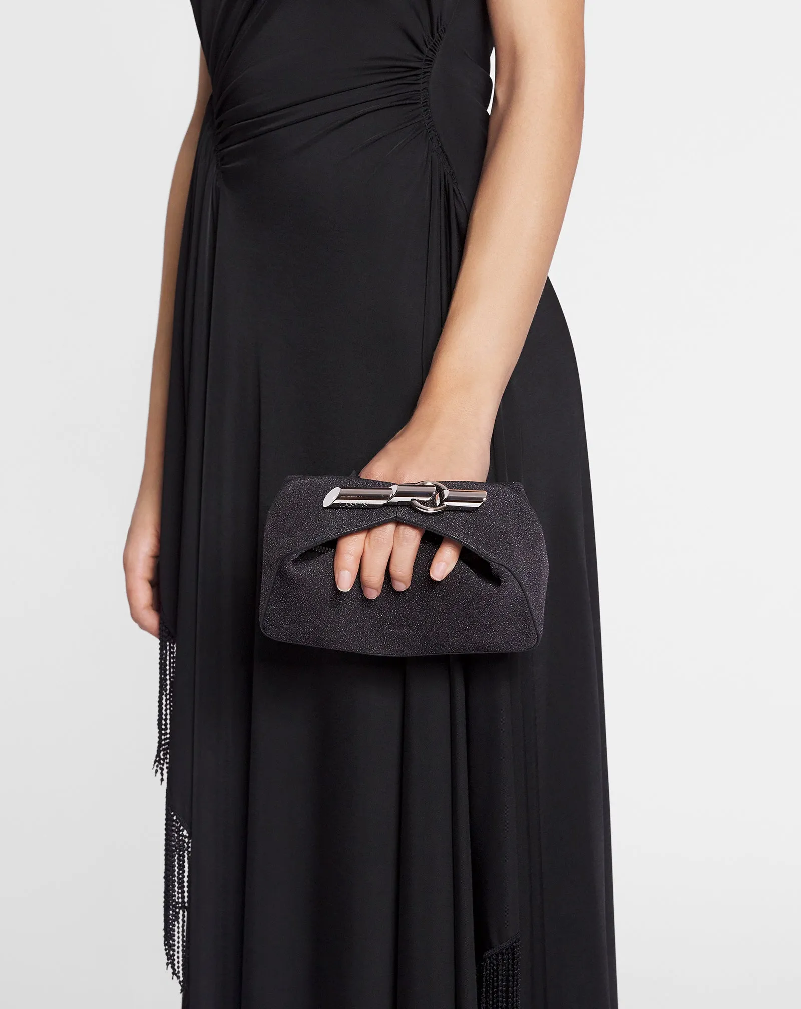 HAUTE SQUENCE CLUTCH BAG IN SUEDE