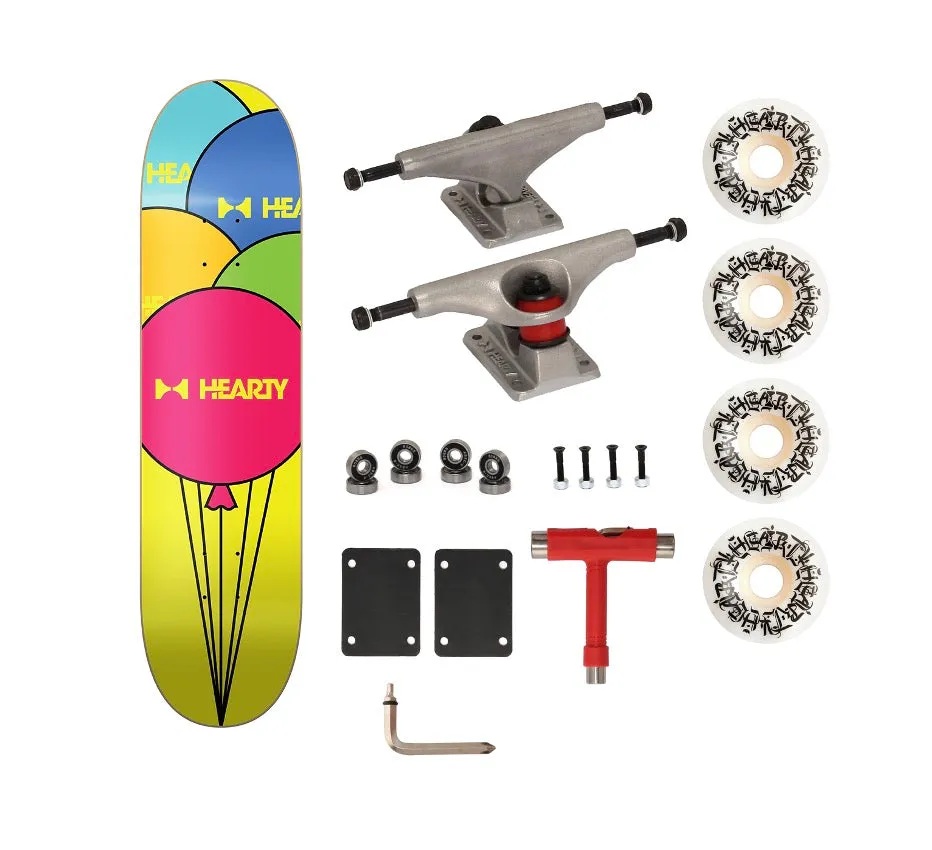 Hearty Pro-Complete Skateboard Pack- Unassembled- 8.0