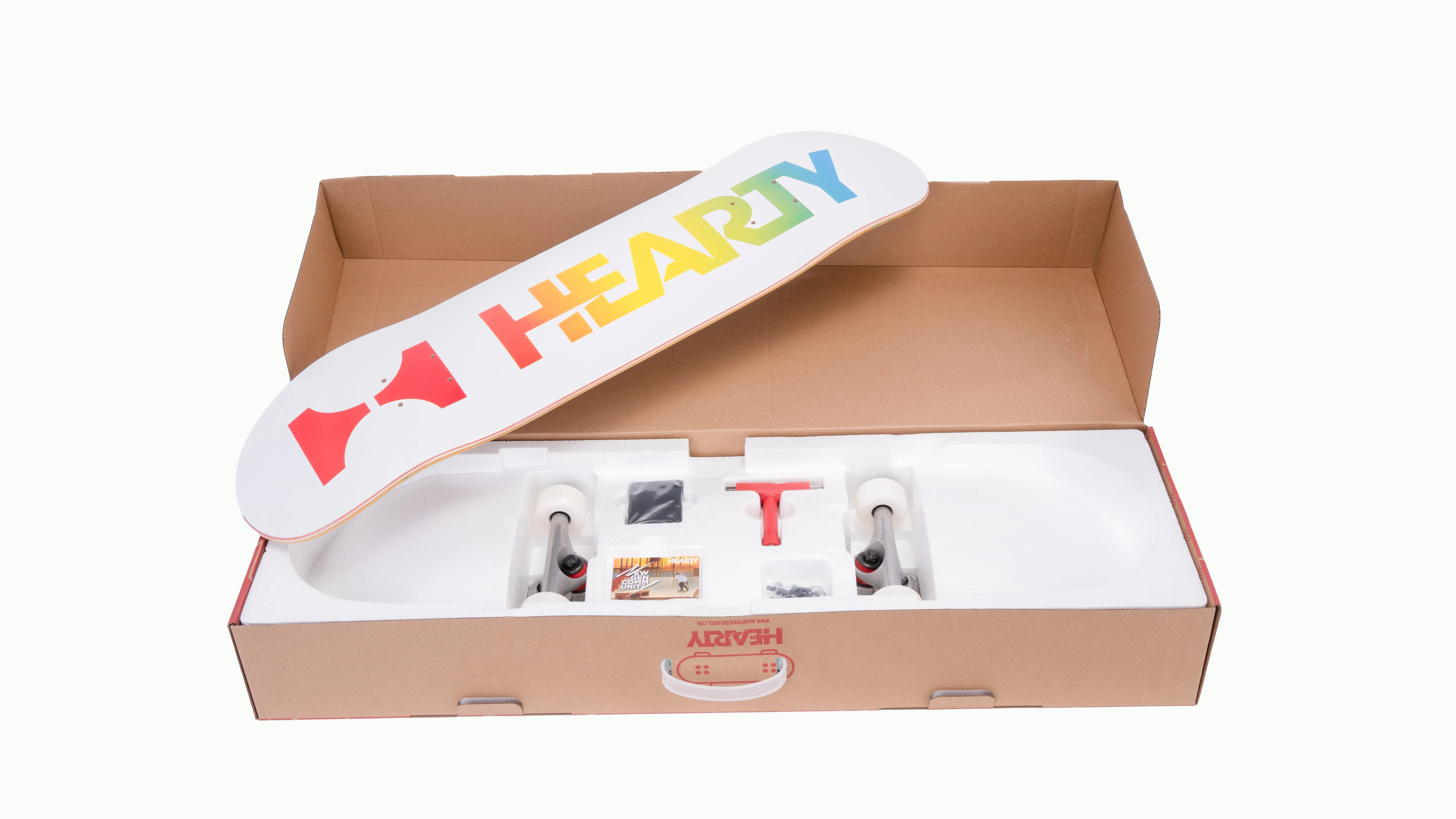 Hearty Pro-Complete Skateboard Pack- Unassembled- 8.0