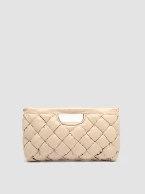 HELEN 026 Massive - Ivory Leather Clutch Bag