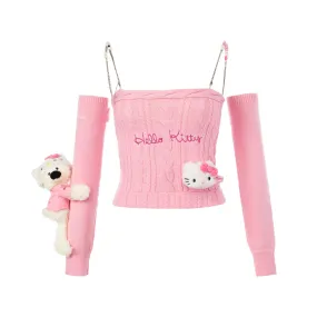 Hello Kitty Knitted Camisole in Pink-