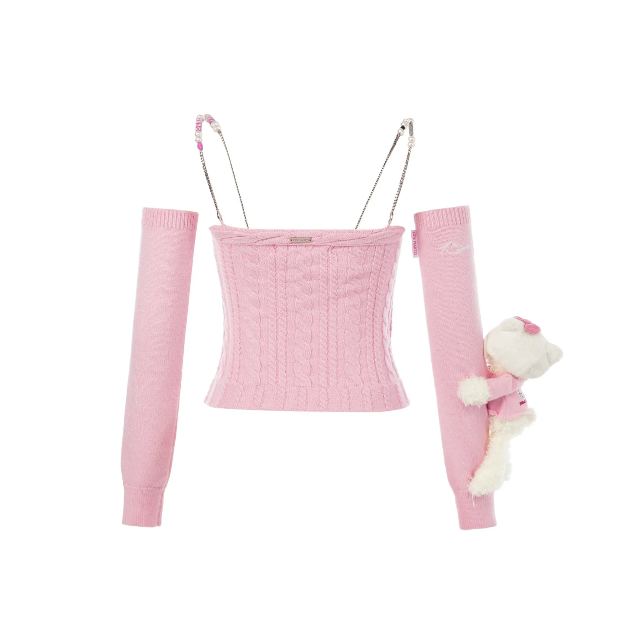 Hello Kitty Knitted Camisole in Pink-