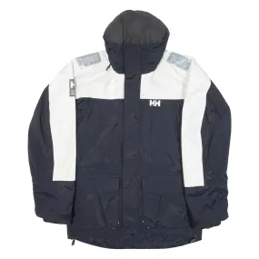 HELLY HANSEN Mens Rain Jacket Black Hooded S