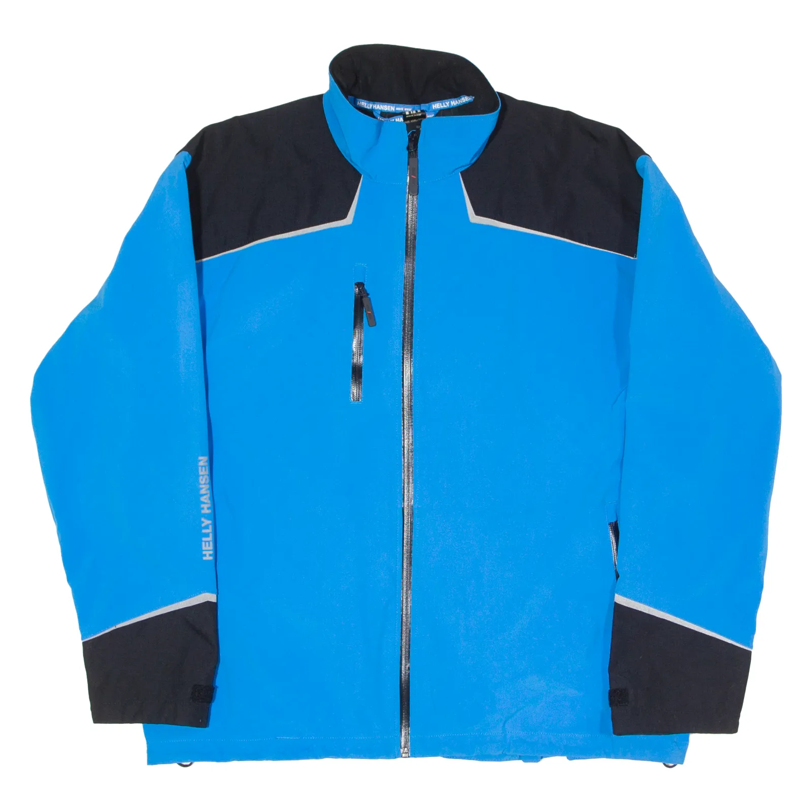 HELLY HANSEN Mens Shell Jacket Blue Hooded Colourblock 3XL