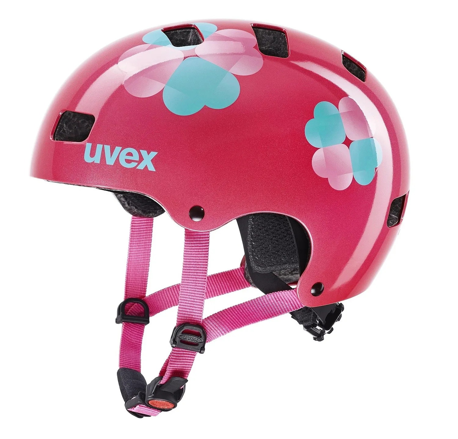 helmet Uvex Kid 3 - Pink Flower - girl´s