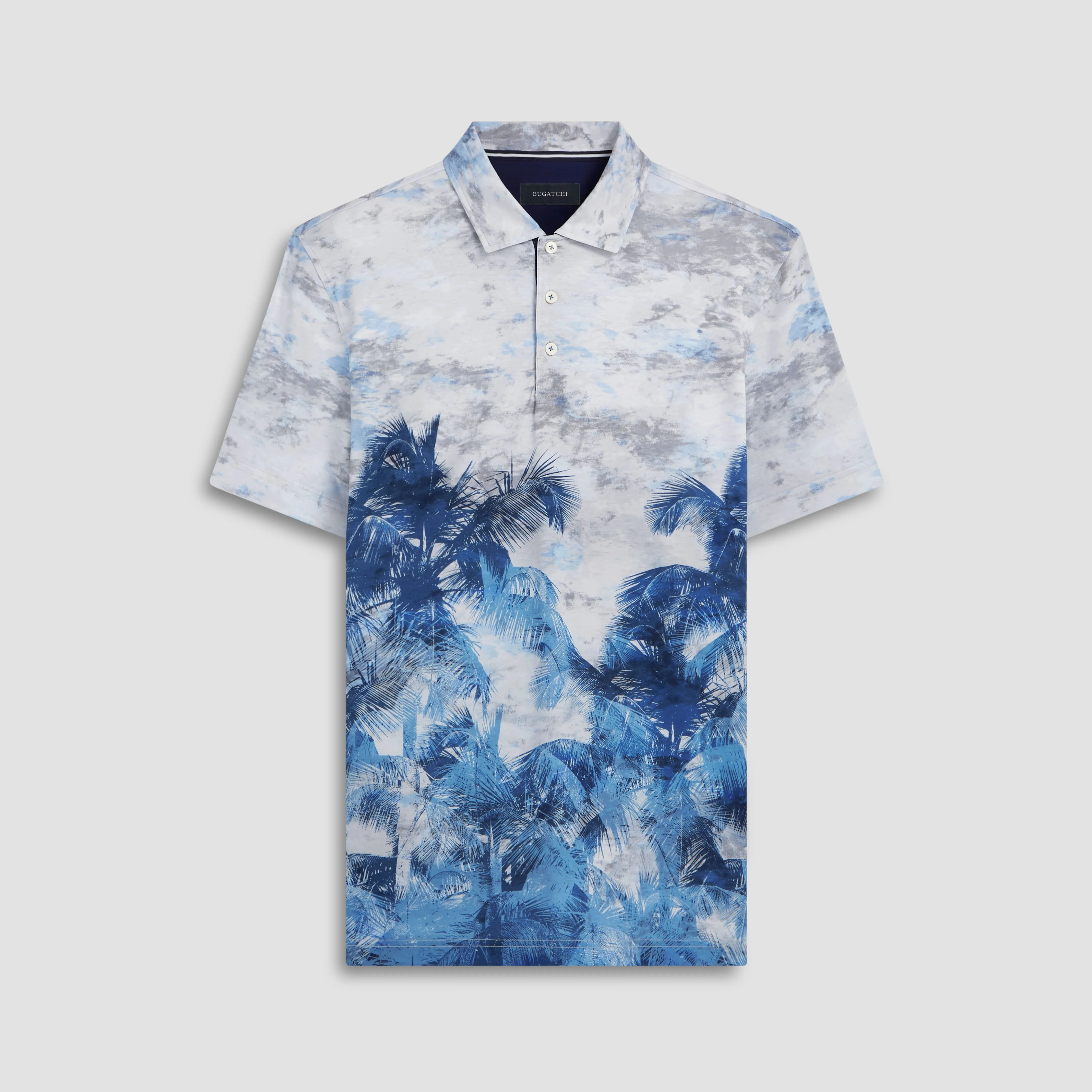 Hendrix Palm Tree Print Polo Shirt