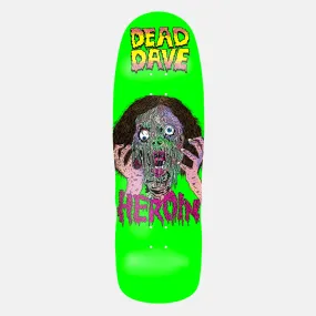 Heroin Skateboards - 10.1 Dead Dave Face Melter Skateboard Deck (Green)