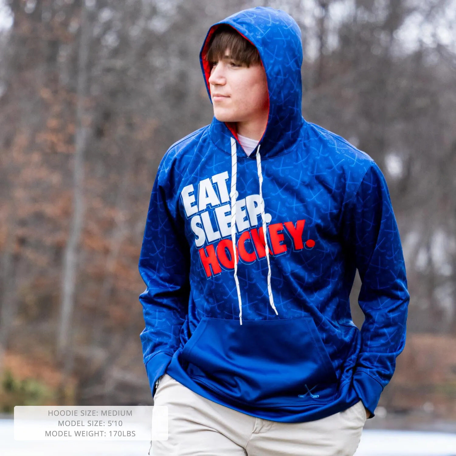 Hockey Gameday Hoodie - Eat Sleep Hockey 