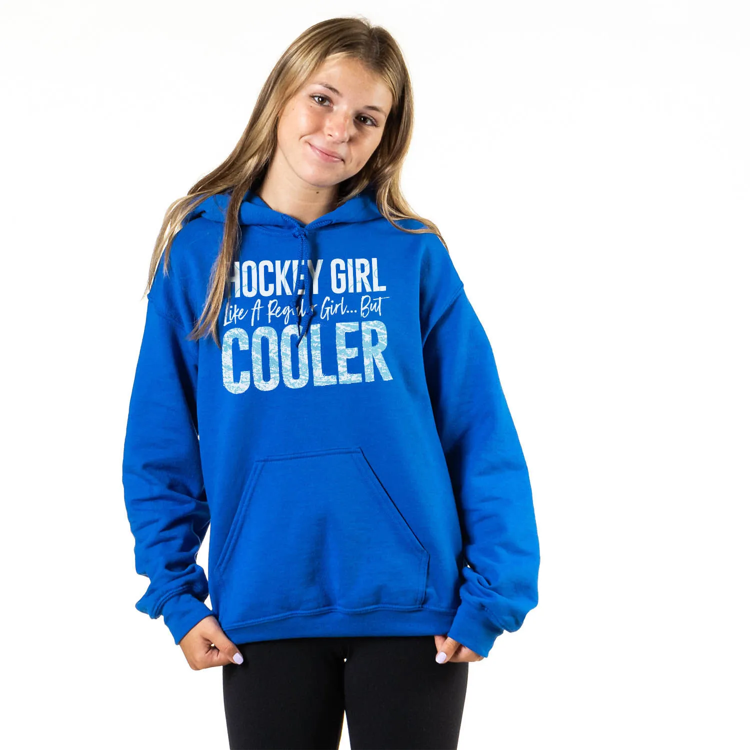 Hockey Hooded Sweatshirt - Hockey Girls Are Cooler 