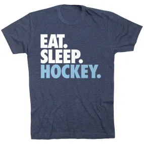 Hockey Short Sleeve T-Shirt - Eat. Sleep. Hockey. 