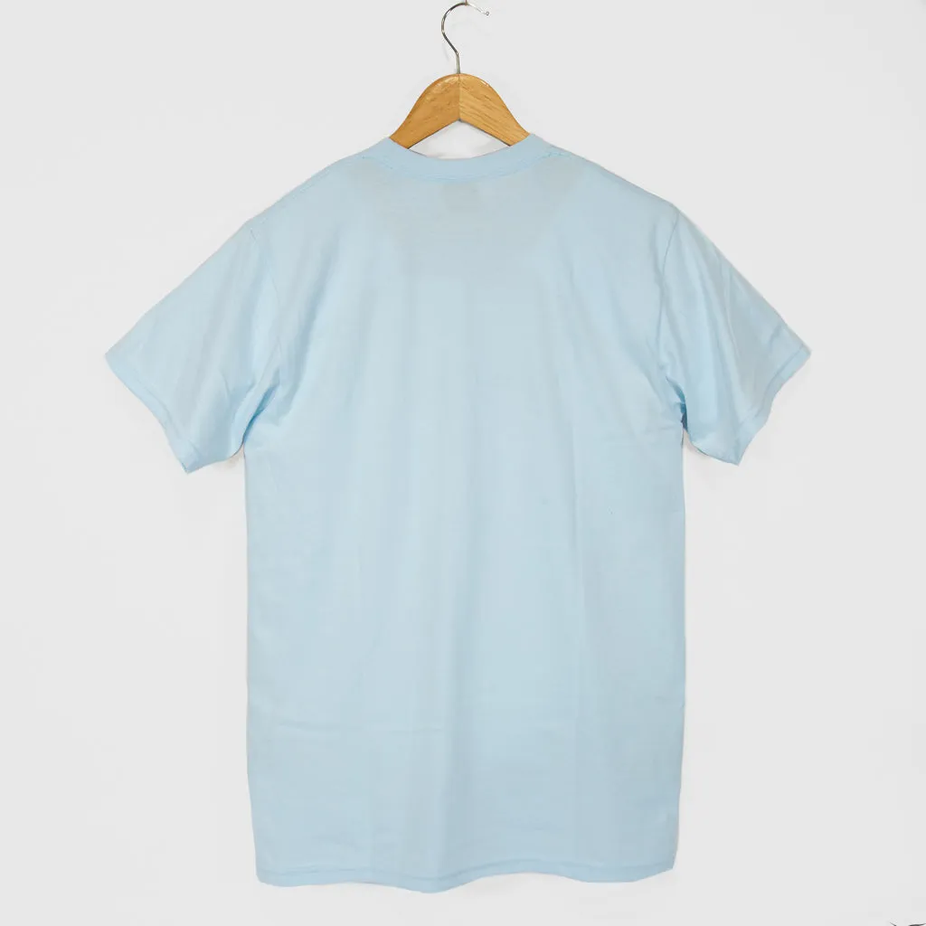 Hockey Skateboards - Broken T-Shirt - Light Blue