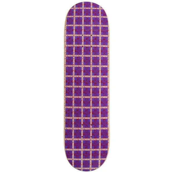 Hockey Skateboards Plaid Purple Deck 8.25