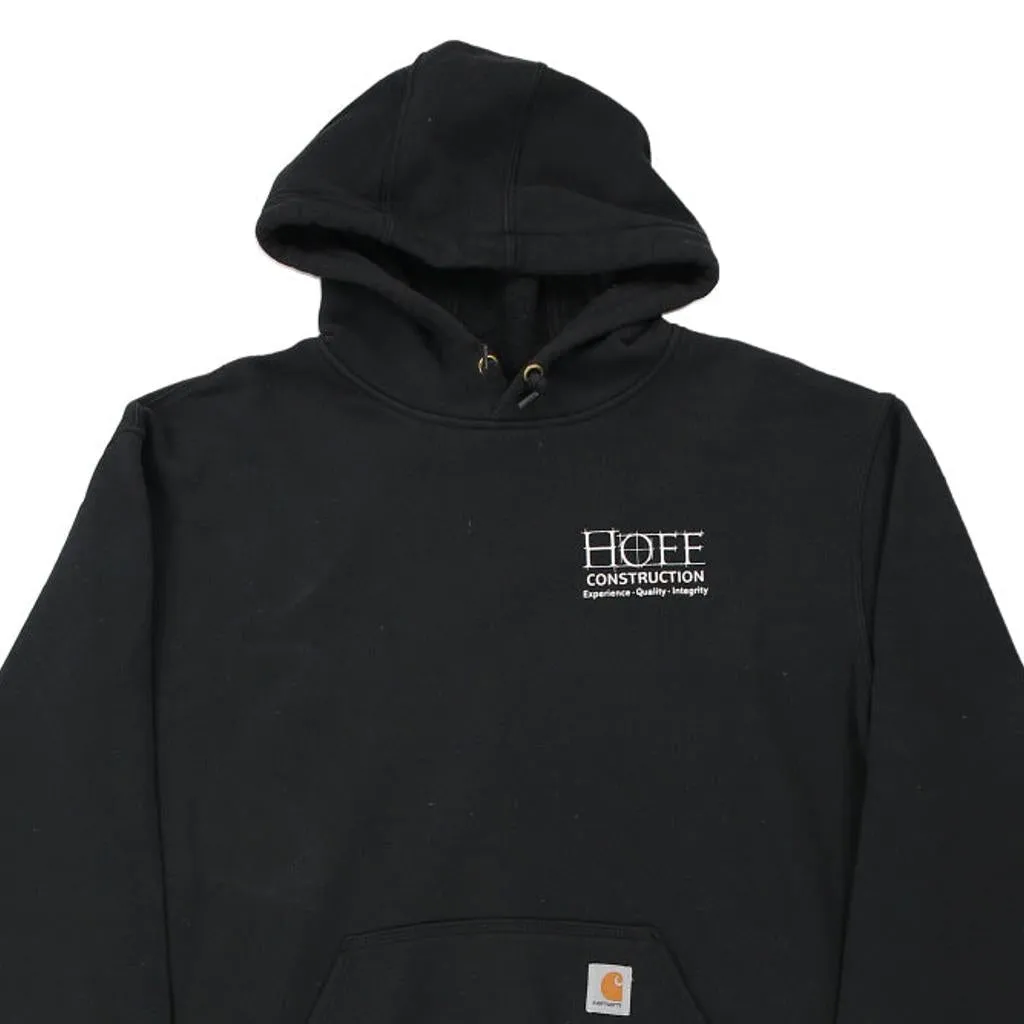 Hoff Construction Carhartt Hoodie - Large Black Cotton Blend