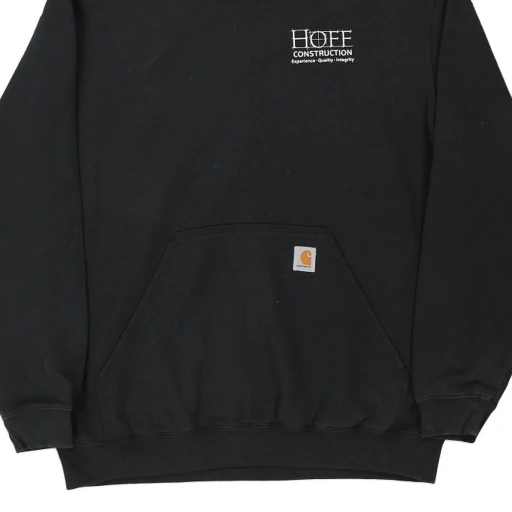 Hoff Construction Carhartt Hoodie - Large Black Cotton Blend