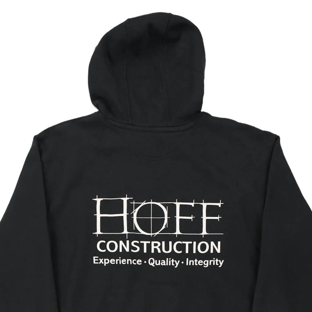 Hoff Construction Carhartt Hoodie - Large Black Cotton Blend