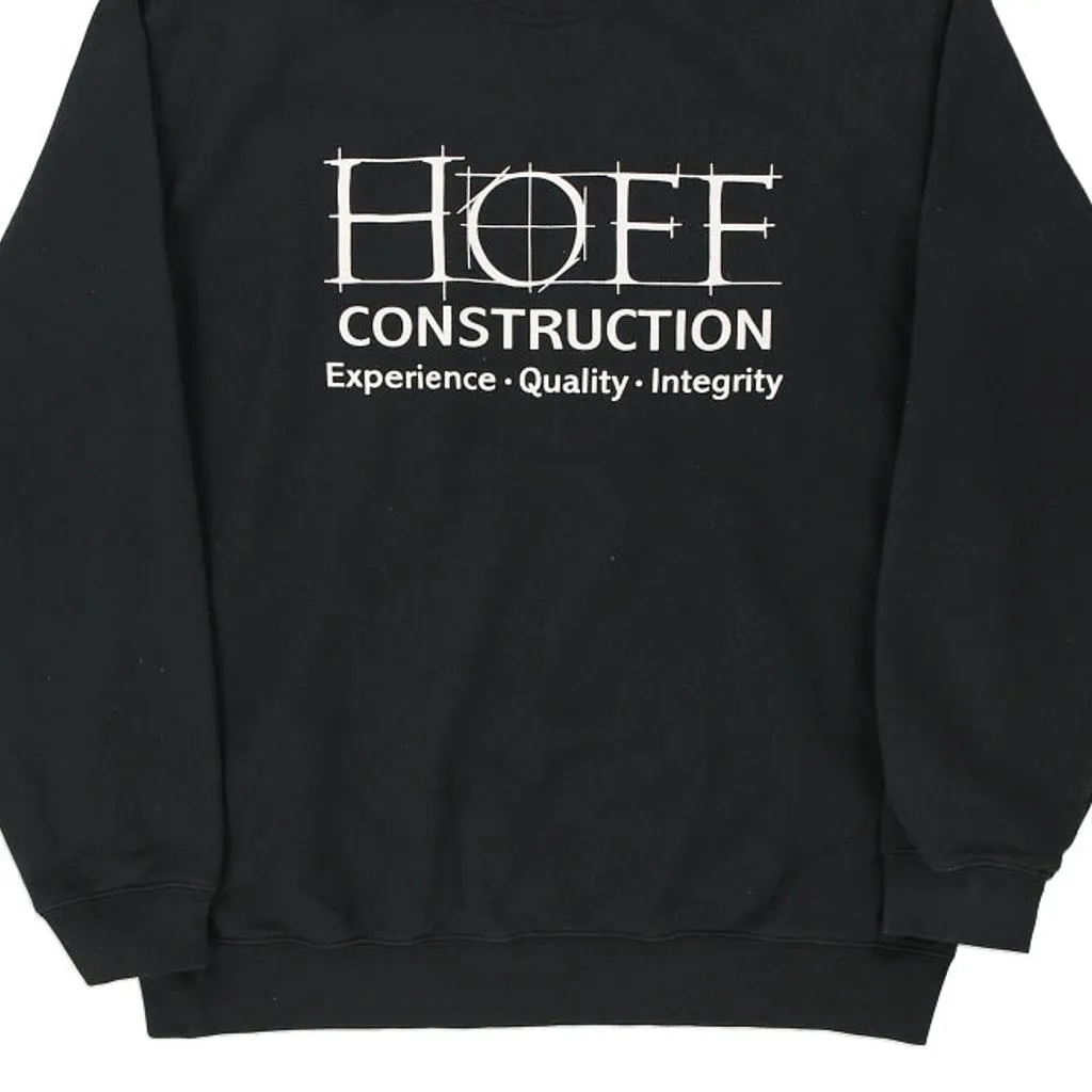 Hoff Construction Carhartt Hoodie - Large Black Cotton Blend