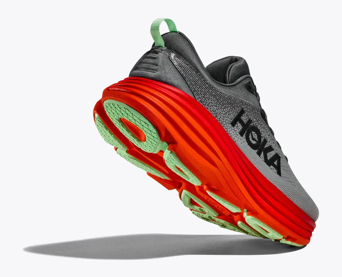 HOKA MENS BONDI 8 - CASTLEROCK / FLAME