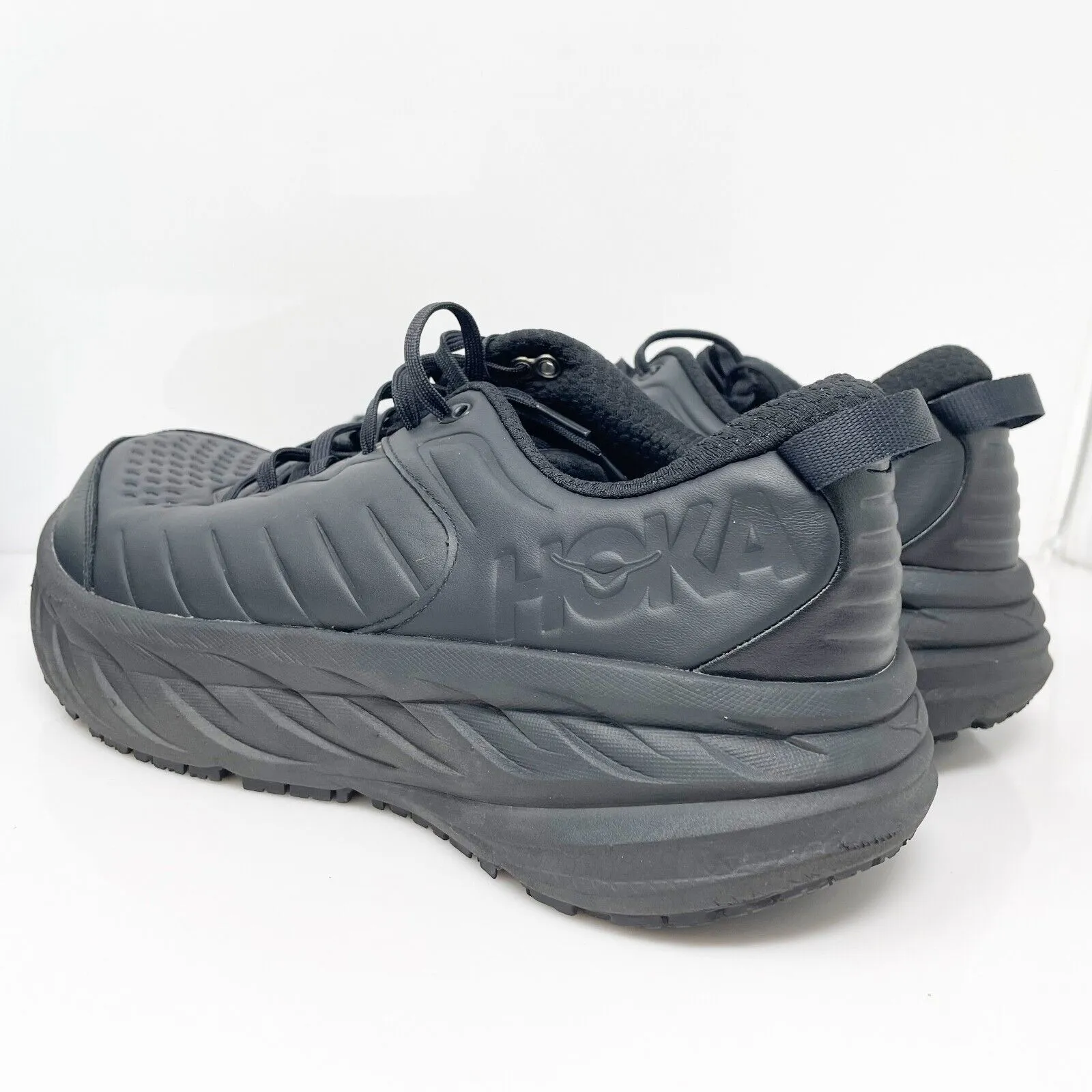Hoka One One Mens Bondi SR 1110520 BBLC Black Running Shoes Sneakers Size 12.5