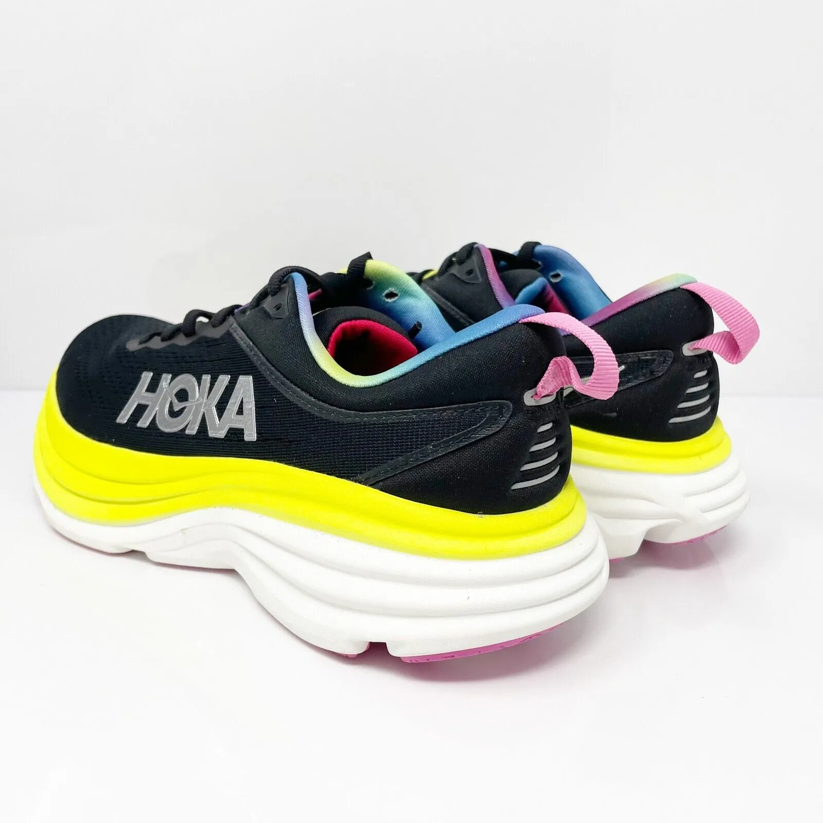 Hoka One One Womens Bondi 8 1127952 BCGL Black Running Shoes Sneakers Size 7 B