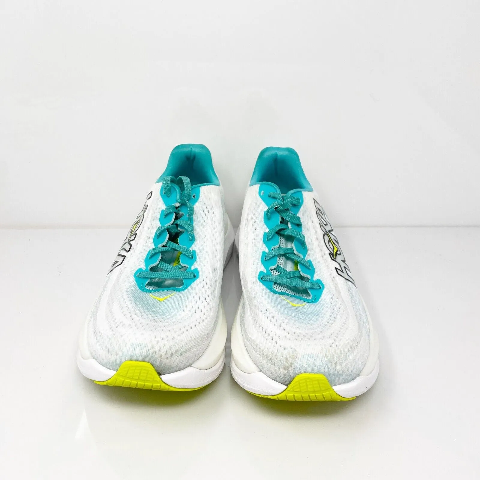 Hoka One One Womens Mach X 1141451 WBGL White Running Shoes Sneakers Size 9 B