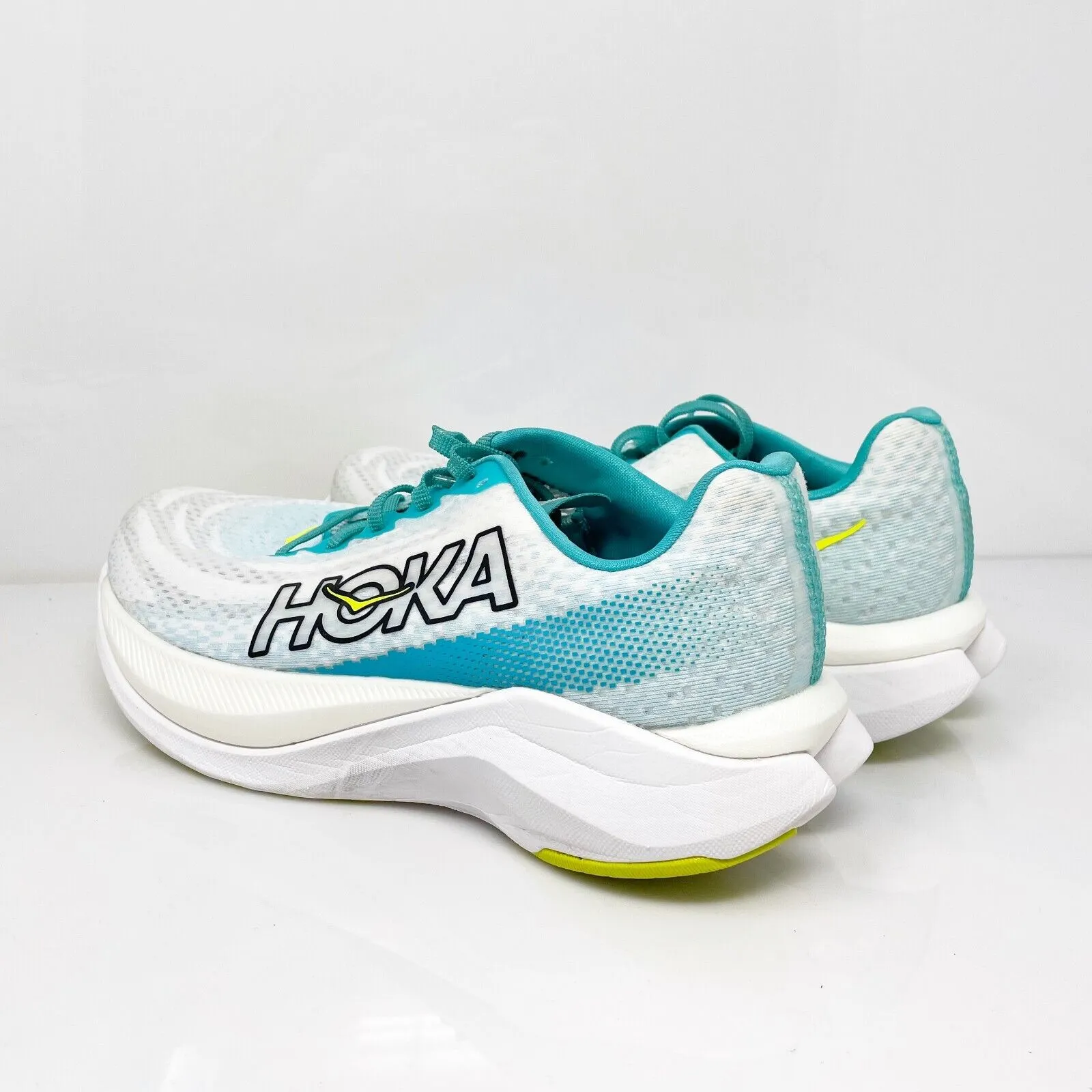 Hoka One One Womens Mach X 1141451 WBGL White Running Shoes Sneakers Size 9 B