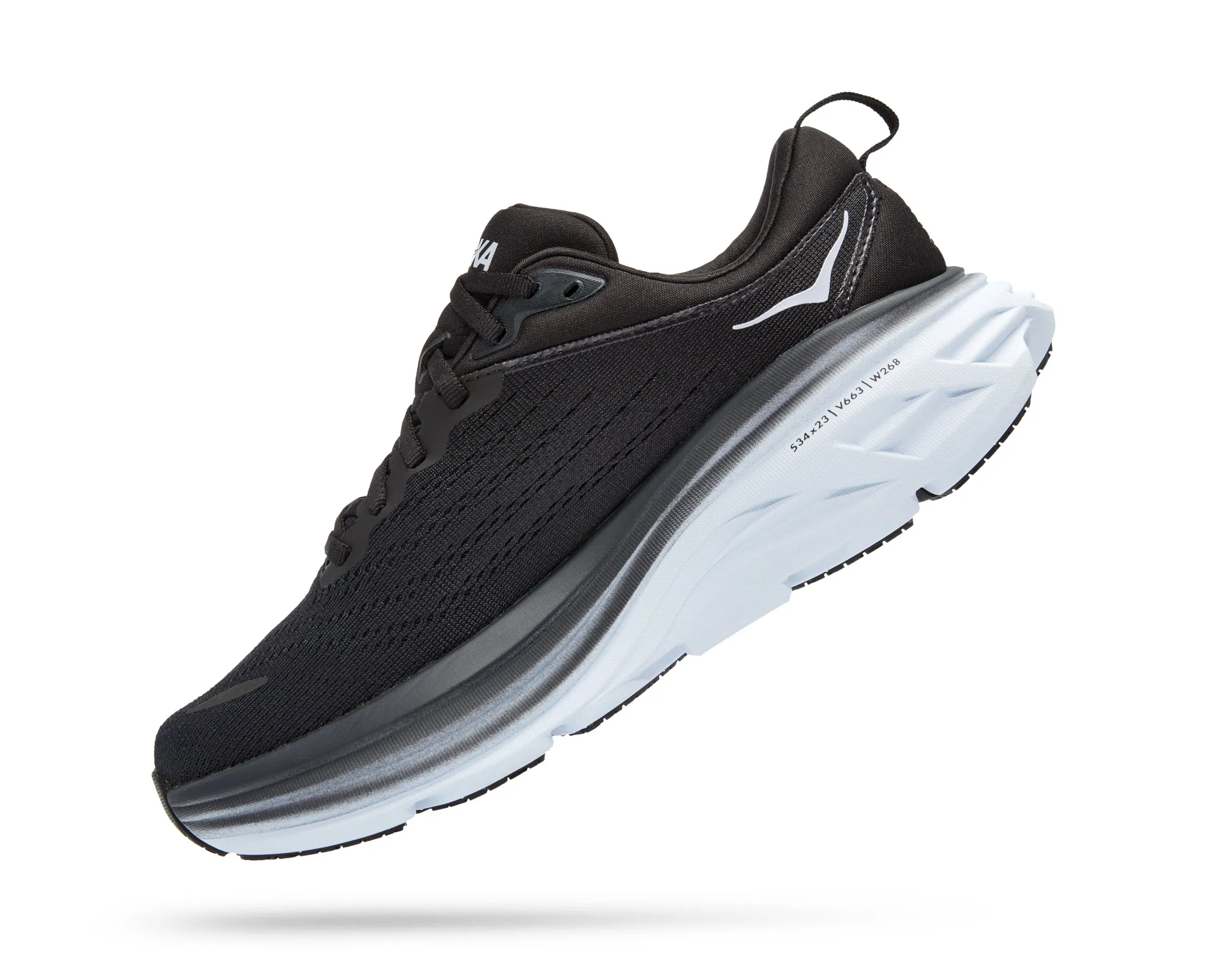 Hoka Women's Bondi 8 Black/White