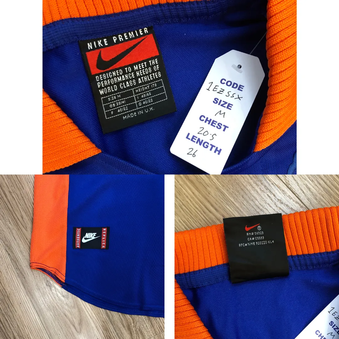 Holland/Netherlands Bergkamp Original Away Football Shirt 1997/1998 Nike Medium