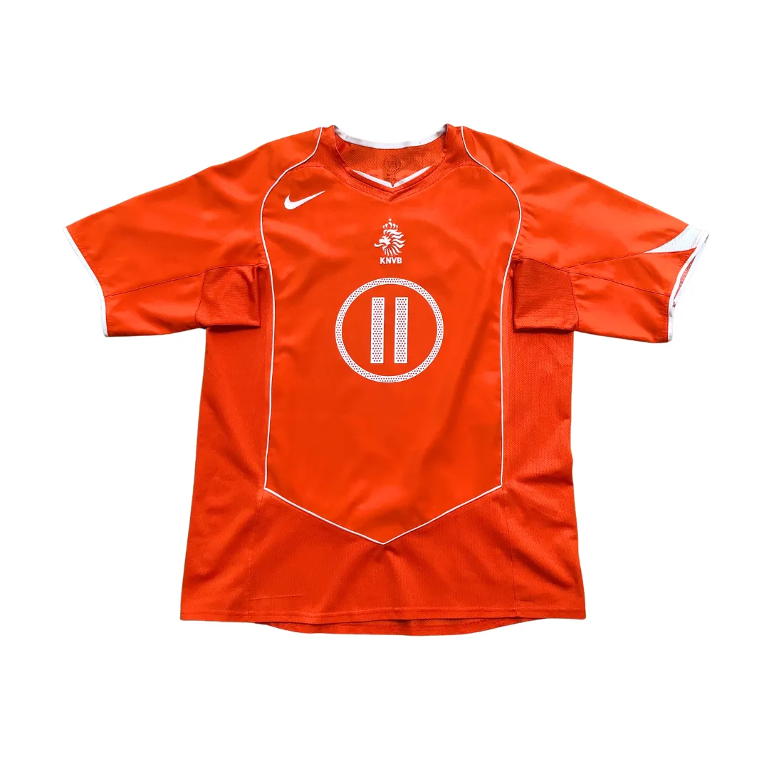 Holland/Netherlands Robben 11 Original Home Football Shirt 2004/2006 Nike Large
