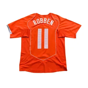 Holland/Netherlands Robben 11 Original Home Football Shirt 2004/2006 Nike Large
