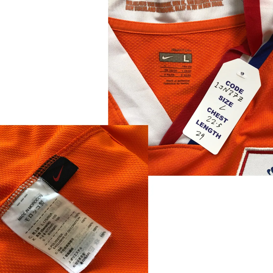Holland/Netherlands Van Persie 7 Original Home Football Shirt 2008/2010 Nike Large