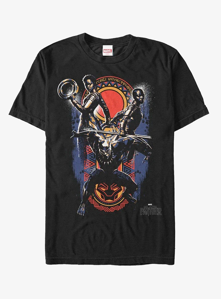 Hot Topic Marvel Black Panther Big Three T-Shirt