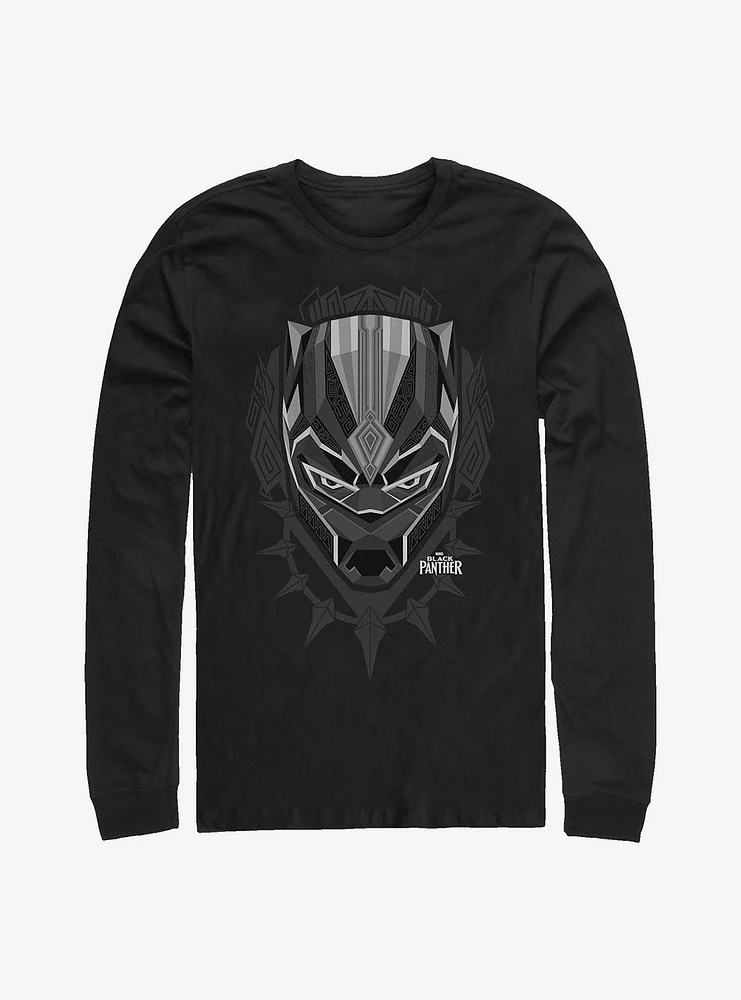 Hot Topic Marvel Black Panther Plaque Long-Sleeve T-Shirt