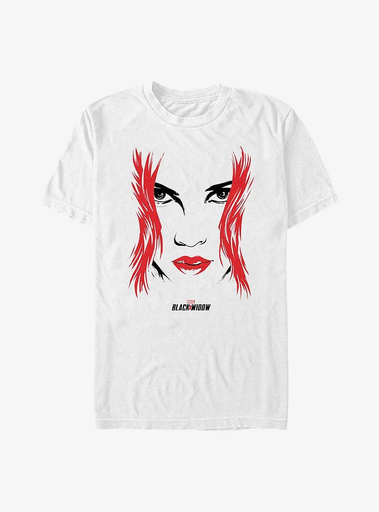 Hot Topic Marvel Black Widow Face T-Shirt