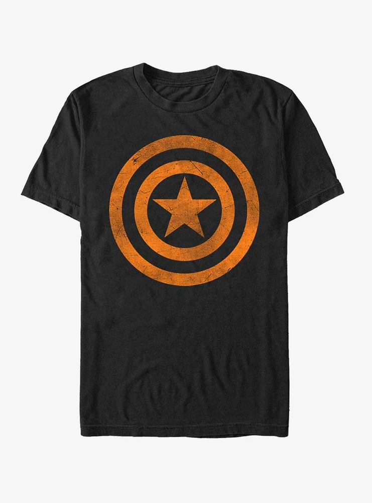 Hot Topic Marvel Captain America Orange T-Shirt