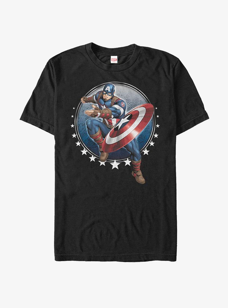 Hot Topic Marvel Captain America Toss T-Shirt